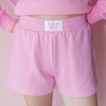 LULU MAC terry shorts bubble gum