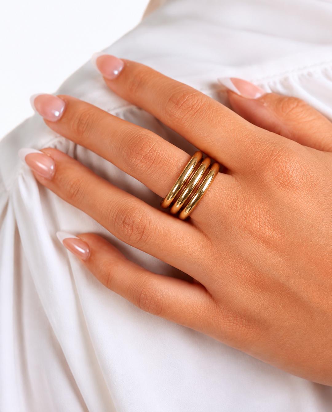 Budha Girl Aura All Weather Rings (Set of 3)