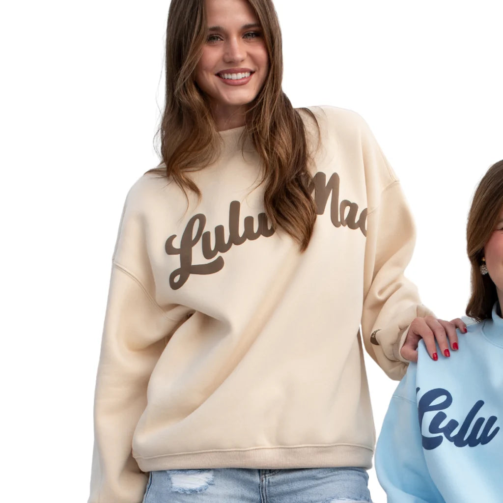 Lulu Mac MockNeck Fleece Sweatshirt