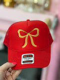 Red Bow Hat