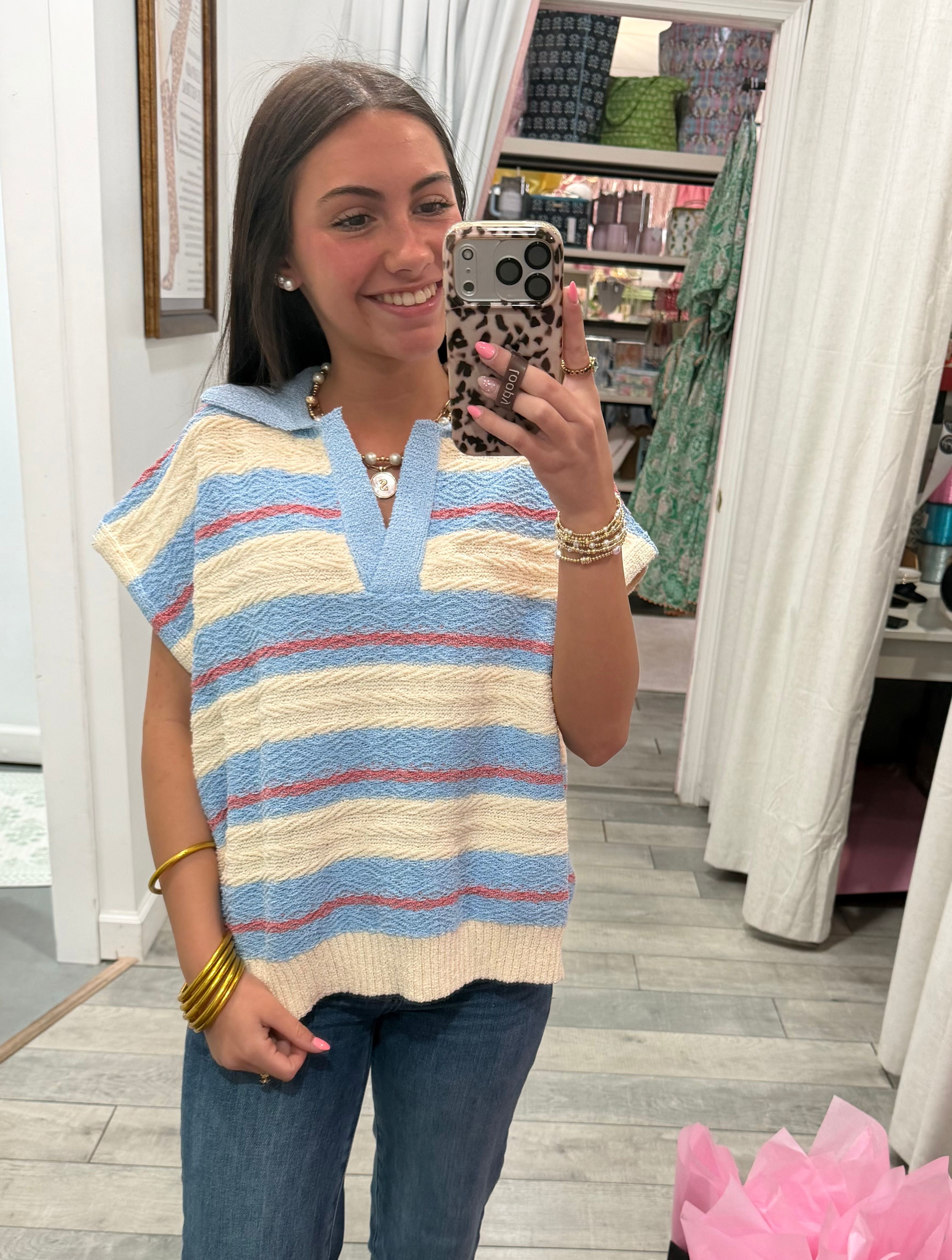 Coastal Breeze Knit Top